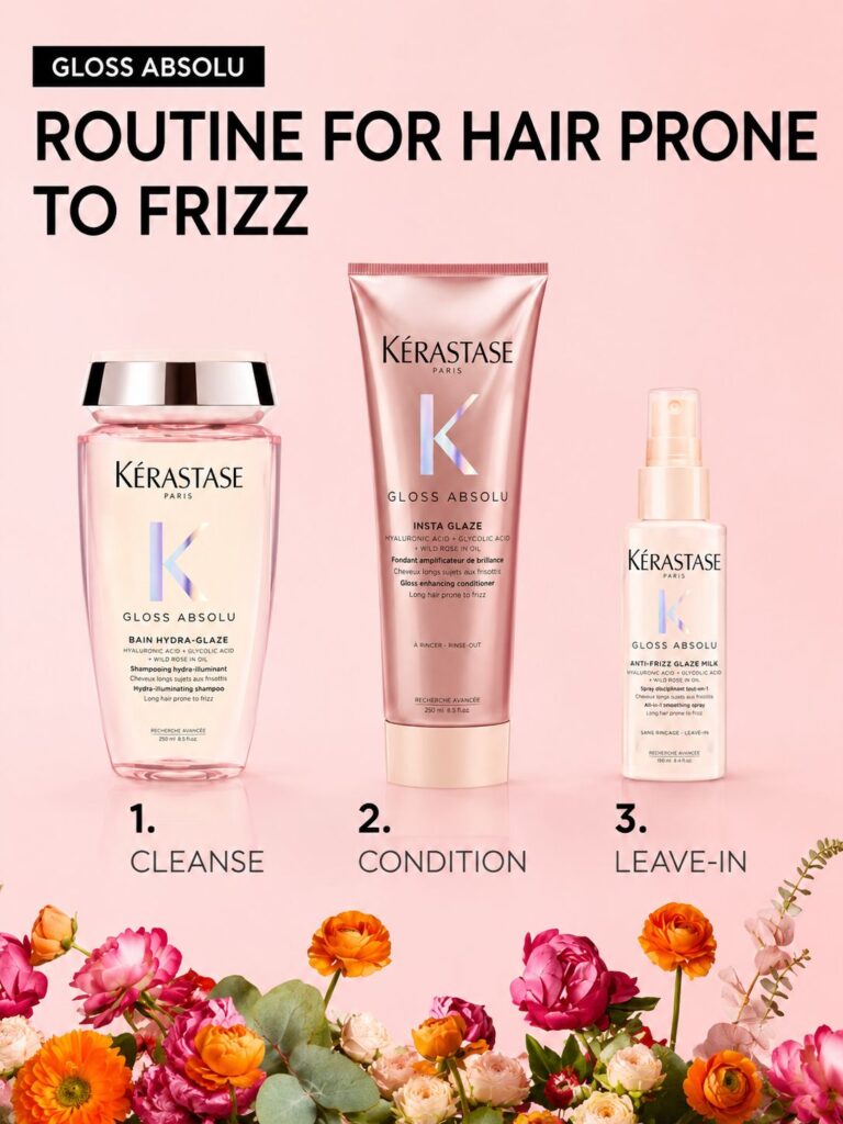 hair salon in metairie - kerastase products - Frizzy Hair Discover the New Kérastase Gloss Absolu Routine